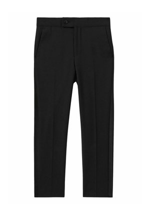 REISS KNIGHTSBRIDGE T TUXEDO SATIN STRIPE TROUSERS - Trousers - black