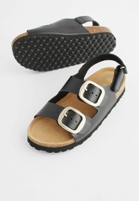 Next TWO  - Sandále - black leather