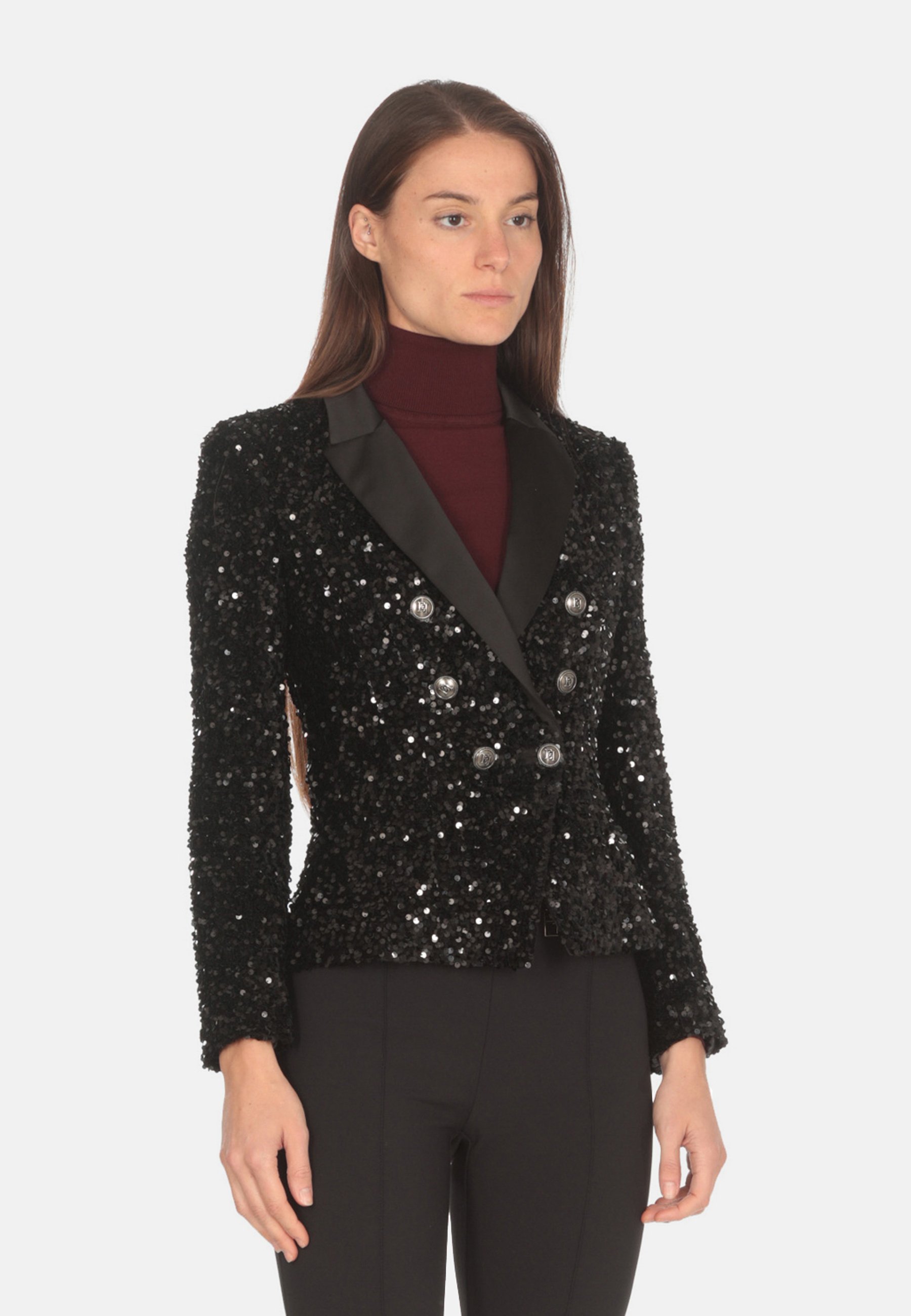 Vicolo, Giacca Blazer in Paillettes Nero – Formicashop Vicolo, Giacca Blazer in Paillettes Nero – Formicashop