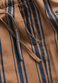 STRIPE ELASTICATED WAISTBAND WIDE LEG - Avar lõikega teksad - tan brown