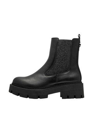 Bottines à plateau - black glam