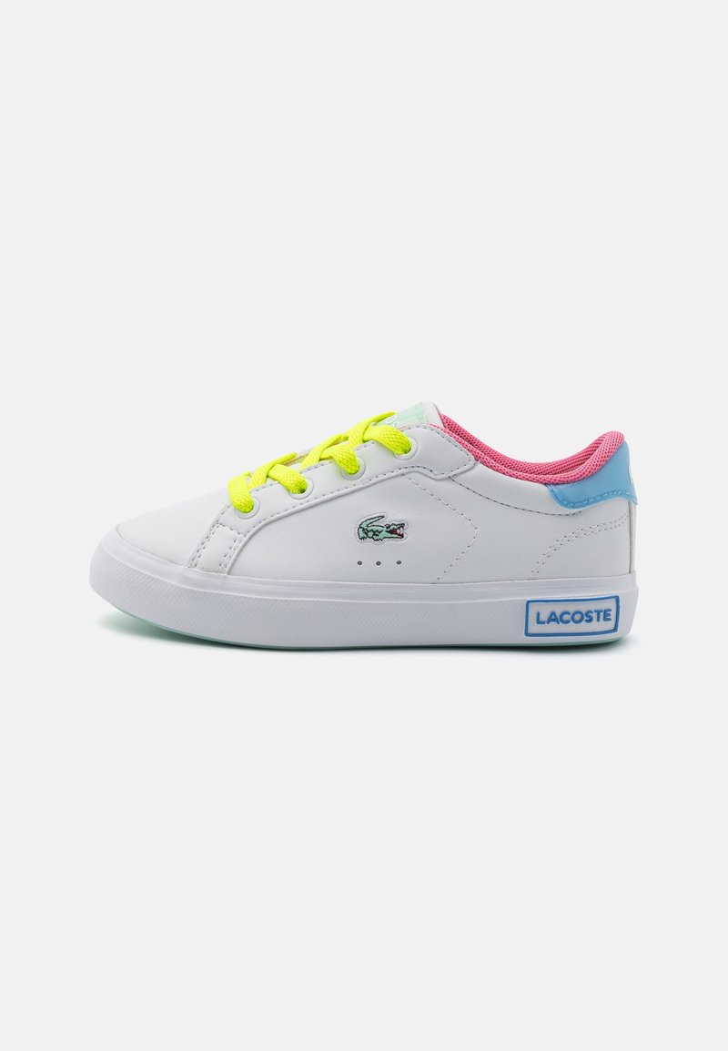 Lacoste POWERCOURT - Sneakers - white/green