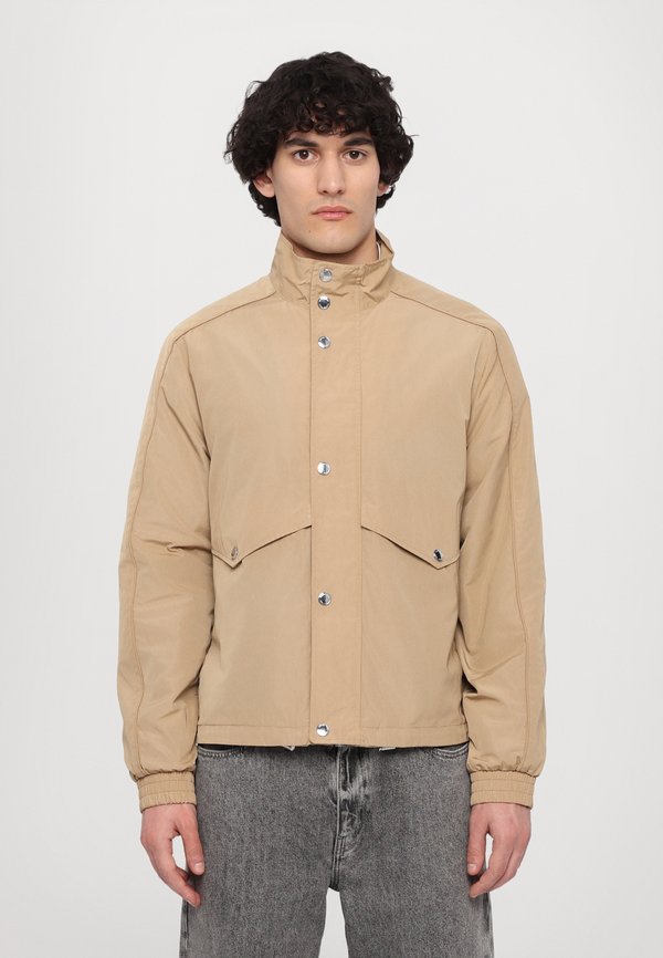 MOCK NECK - Summer jacket - cafe