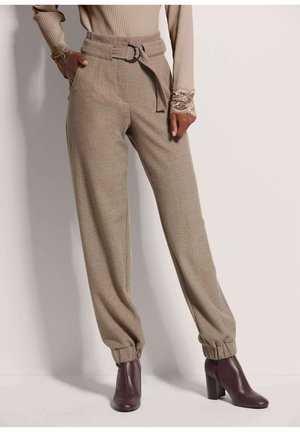 Trousers - cappuccino   berber   melange