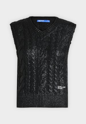 Karl Lagerfeld Jeans, CABLE KNIT - Γιλέκο - black