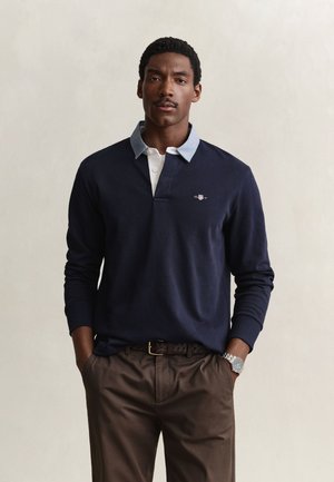 GANT RUGGER - Μπλούζα με μακριά μανίκια - evening blue