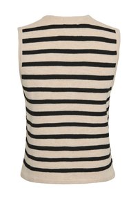 Pieces PCNISA VEST - Vest - cloud dancer/black