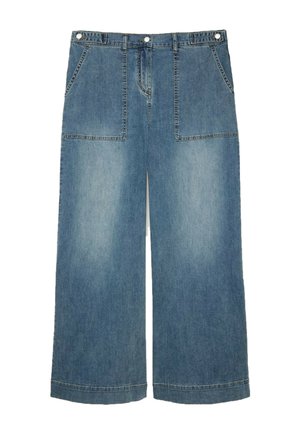 Fiorella Rubino, JEANS WIDE LEG CON MAXI TASCHE - Wide Leg - blu