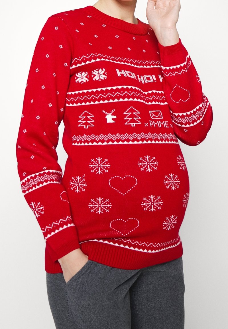MAMALICIOUS Strickpullover - red