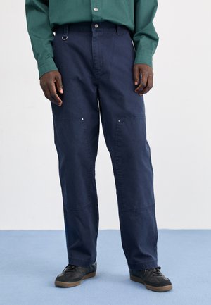 SKATE STREET STRAIGHT HEM PANTS - Housut - navy