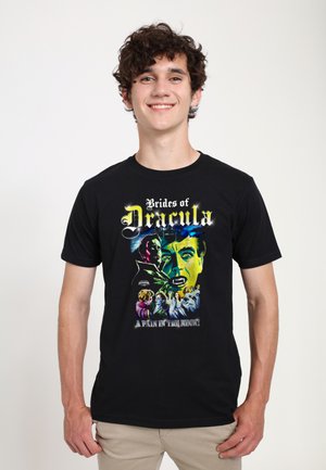 Henry Tiger HORRORLINE A PAIN IN THE NECK - Triko s potiskem - black