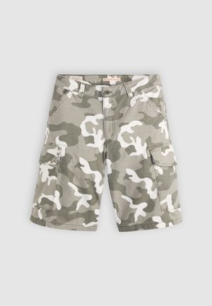 Levi's® BAGGY DAD CARGO SHORT - Farkkushortsit - bader camo agate gray