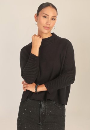 OVERSIZED  - Strickpullover - schwarz