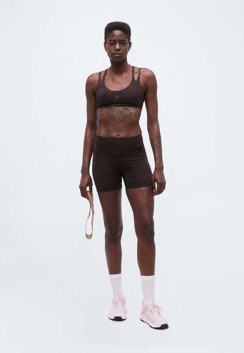 adidas Women's Optime PrimeLift Snake Short Leggings Aurora Coffee/Black — foto 2