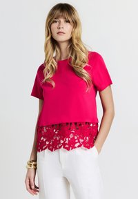 Calliope FONDO SANGALLO - T-shirt con stampa - fucsia