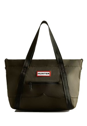 Hunter ORIGINAL MIDI TOPCLIP TOTE UNISEX - Bolso shopping - dov dark olive