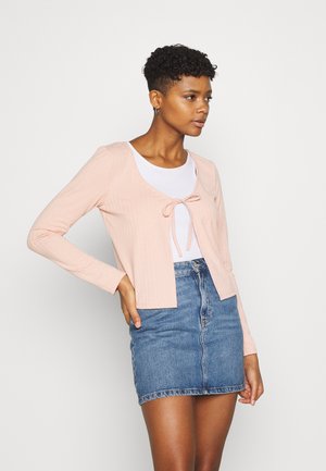VISASCHA TIE CARDIGAN - Gilet - misty rose