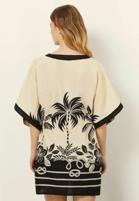 Yamamay MALIBU - Ranta-asusteet - beige black with print