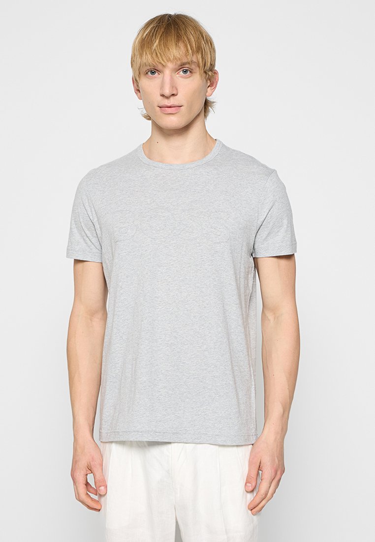 Boss T-shirt print lichtgrijs Boss T-shirt print lichtgrijs