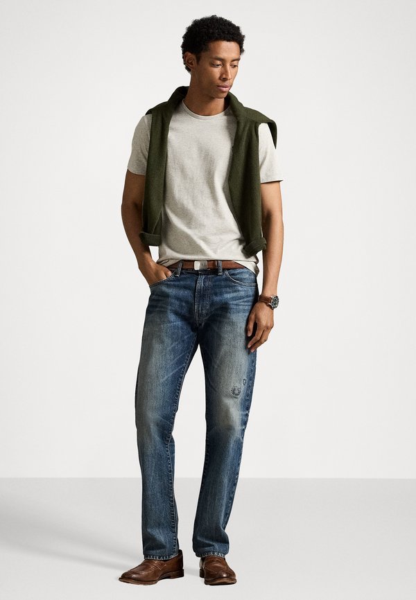 CUSTOM SLIM FIT JERSEY CREWNECK T-SHIRT - Basic T-shirt - light sport heather3