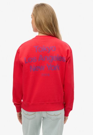 CORE LOGO CITY GRAPHIC CREW  - Sweatshirt - hyper fire pink