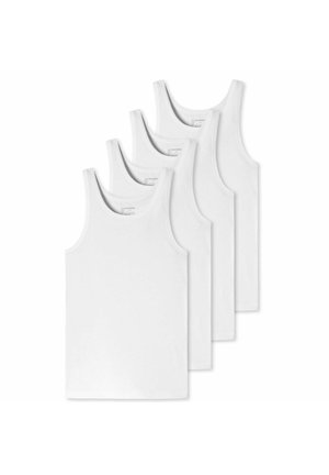 Schiesser TANK 4ER PACK - Unterhemd/-shirt - weiß