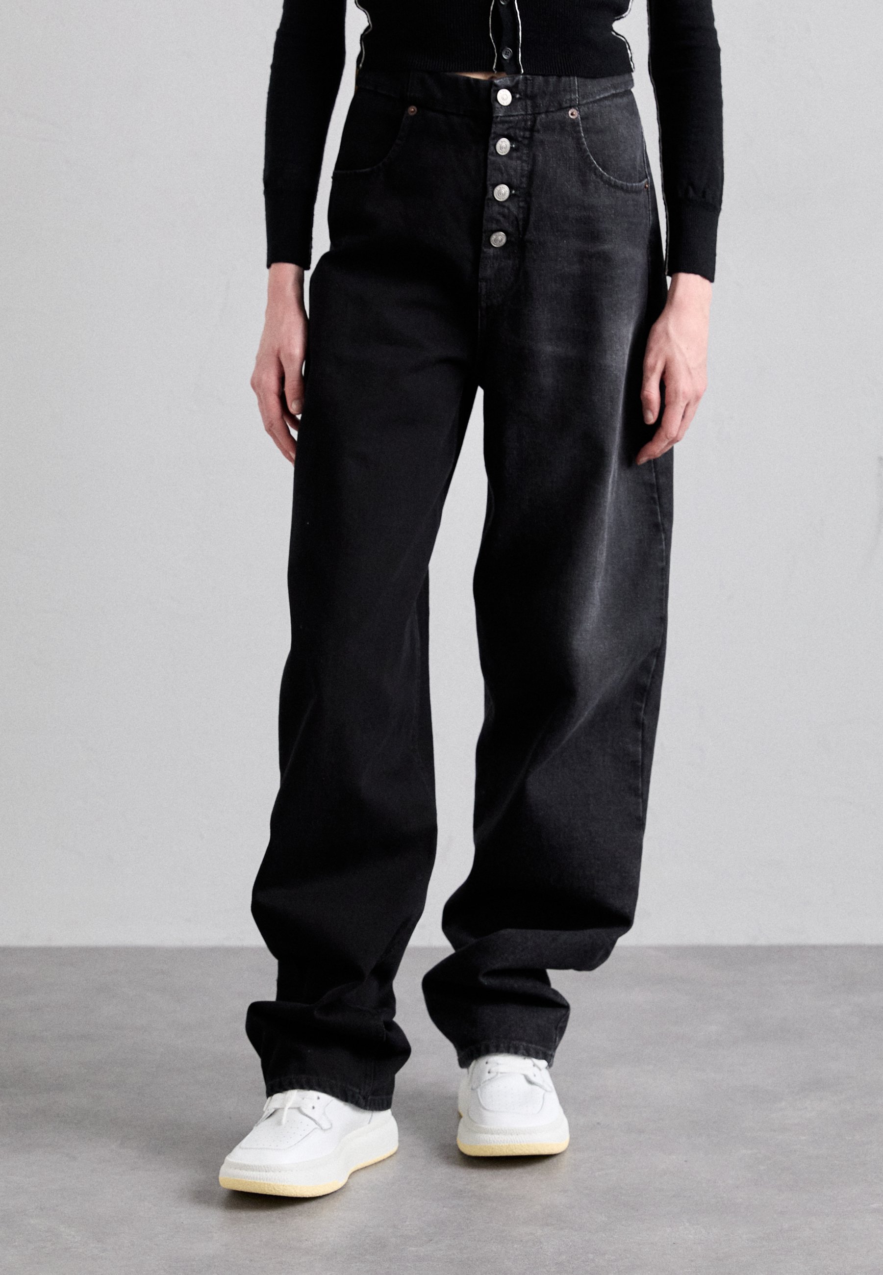MM6 Maison Margiela Jeans Relaxed Fit - black/grey/schwarz 