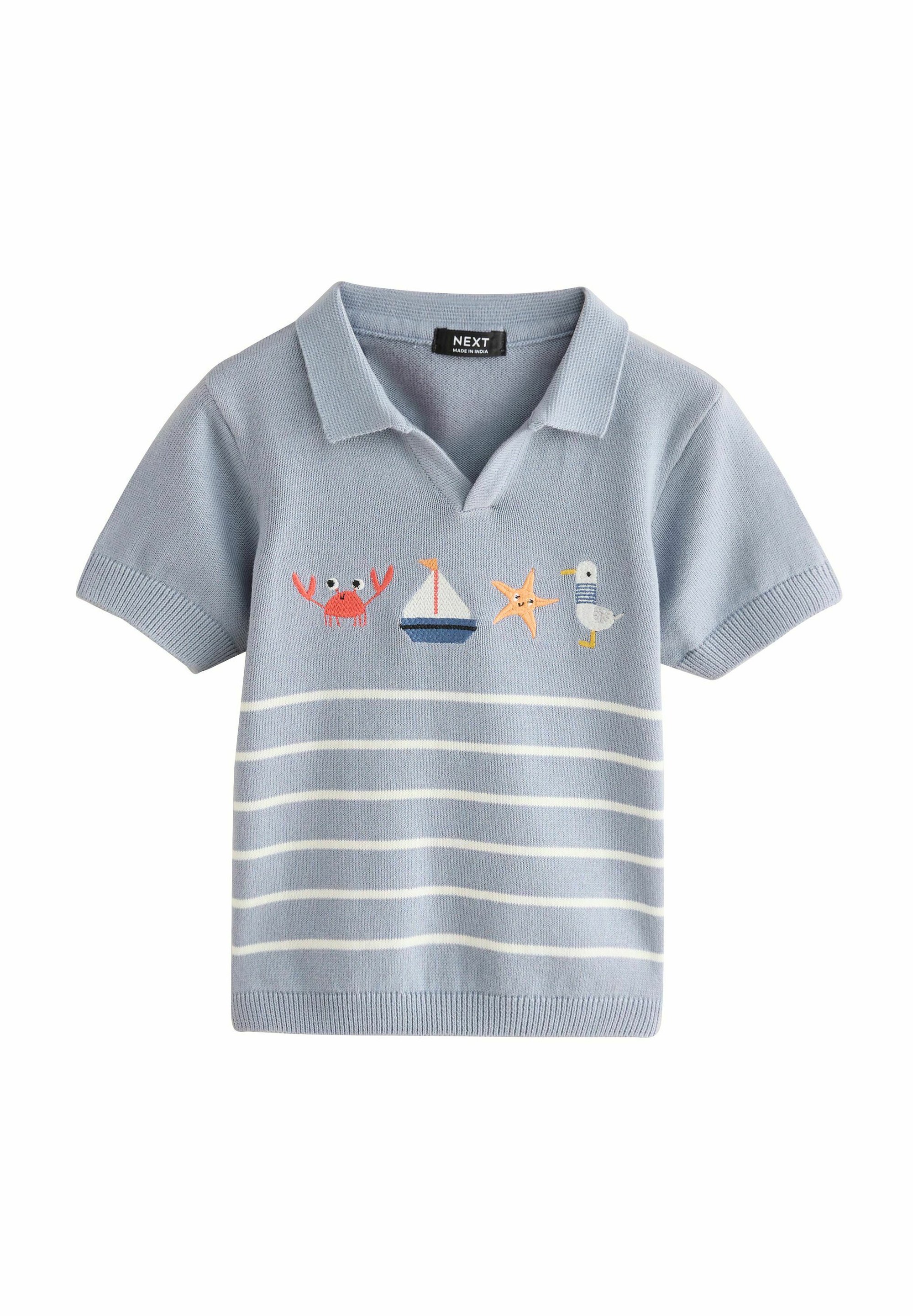 Next REGULAR FIT -TROPHY NECK SHORT SLEEVE Polo shirt blue