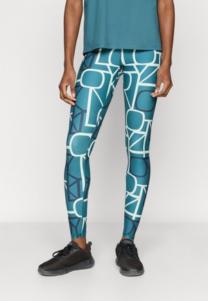 ONPFONT LOGO  - Tights - mediterranea/night sky/surf spray
