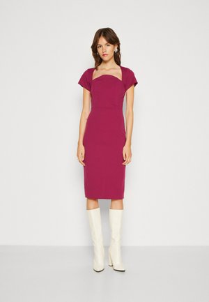 WAL G. BRODY SHORT SLEEVE MIDI - Φόρεμα από ζέρσεϊ - magenta