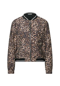 MIT LEO-MUSTER - Bomber bunda - braun