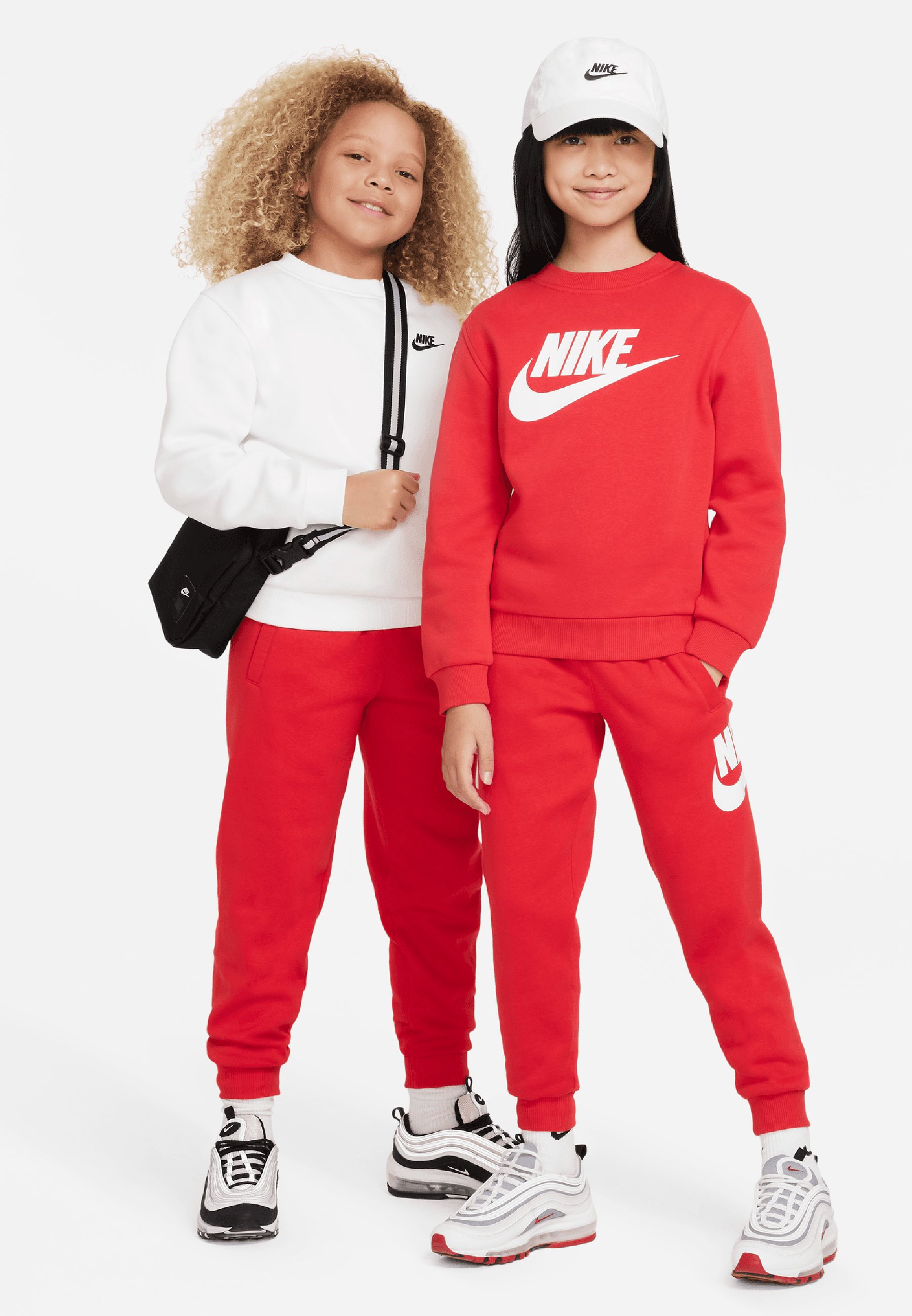 red nike jogging suit womens