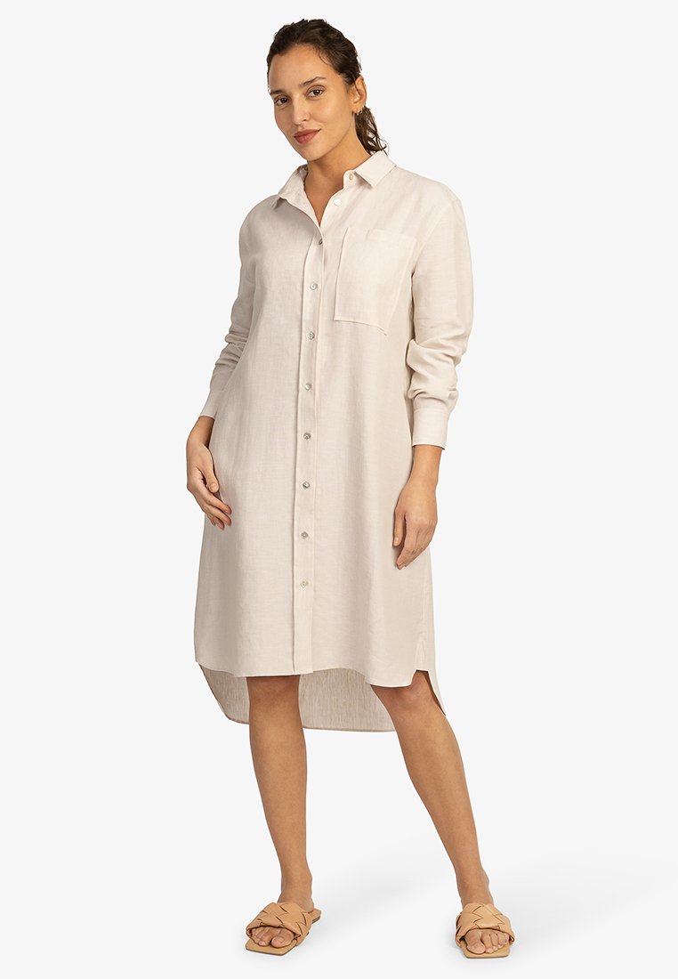 mint&mia Blousejurk zandkleur mint&mia Blousejurk zandkleur