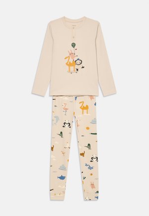 WILHELM PRINTED UNISEX SET - Pizsama szett - beige