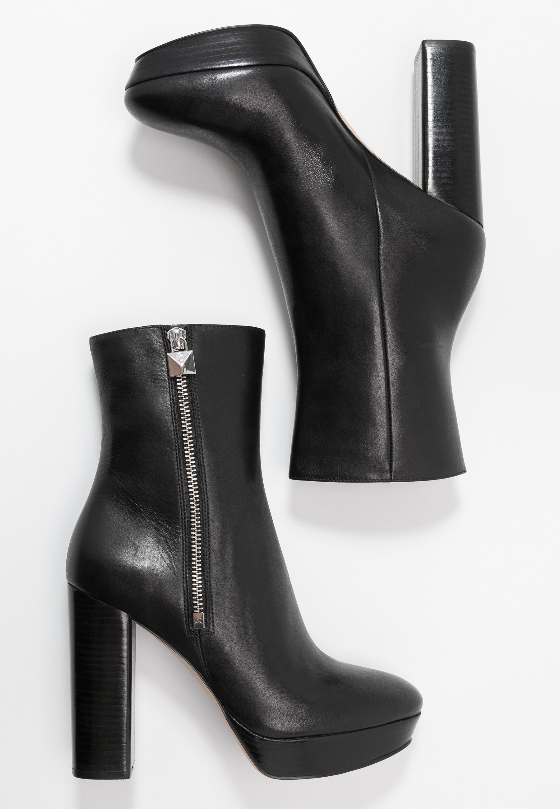 FRENCHIE PLATFORM BOOTIE Botki na obcasie black FRENCHIE PLATFORM BOOTIE Botki na obcasie black