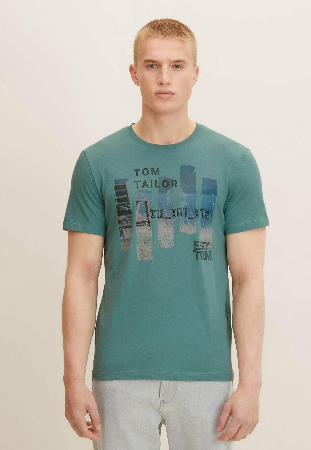 Chemise Tom Tailor Uomo Vestiti Top e t-shirt Camicie Maglie con stampa Tom Tailor Maglie con stampa