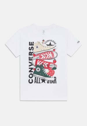 APPLE STACK TEE - Marškinėliai su spaudiniu - white