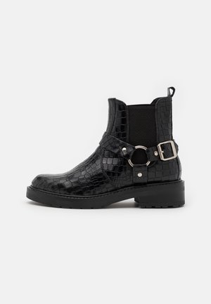 Cowboy-/Bikerstiefelette - black