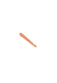 Liquid foundation in a warm peachy-beige shade, with a smooth texture and a thin, elongated swatch applied on a white background.