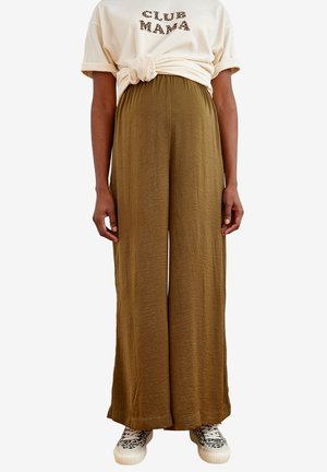 PALAZZO-FÜR DIE SCHWANGERSCHAFT - Trousers - olivgrün