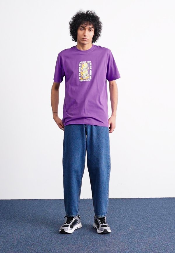 STREET - Print T-shirt - active purple4