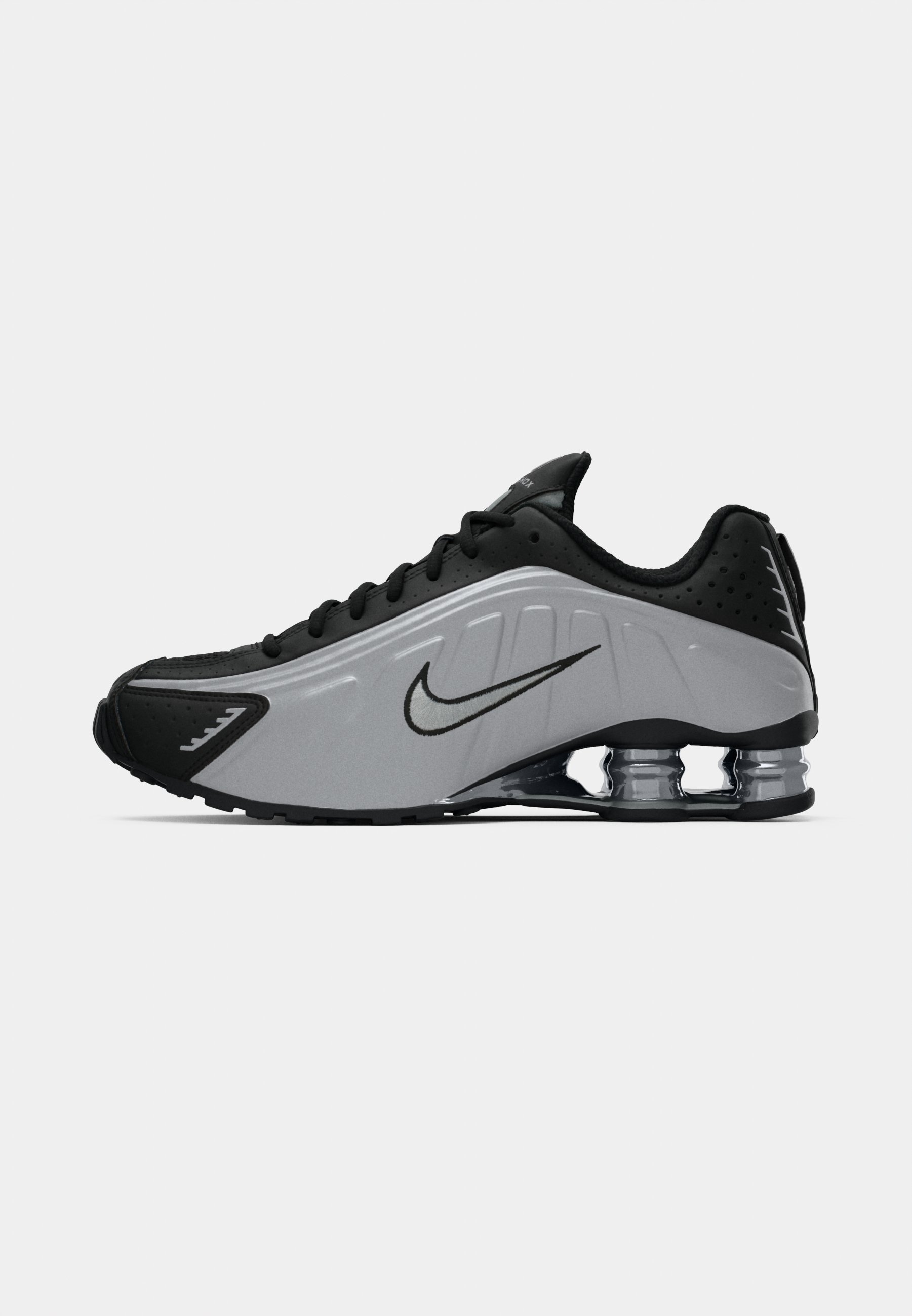 Nike Sportswear SHOX R4 UNISEX - Sneakers laag - metallic silver