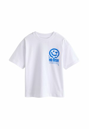 Next, SHORT SLEEVE GRAPHIC T-SHIRT - T-Shirt print - white smile