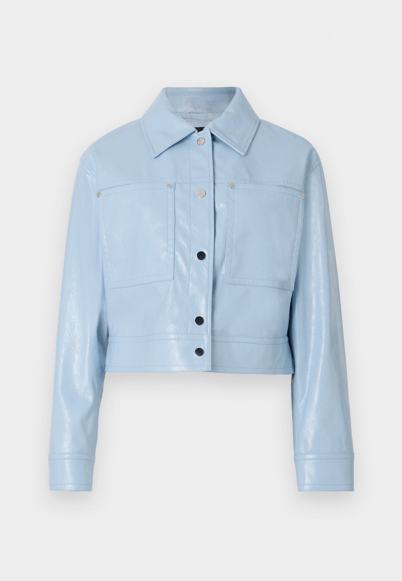 Boss Imitatieleren jas blauw