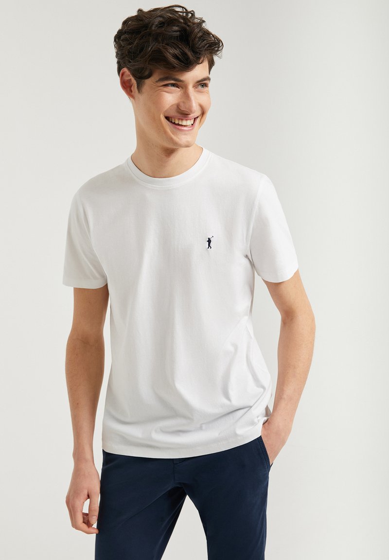 Polo Club SHORT SLEEVE 5 PACK RIGBY GO B Tshirt basic white blue