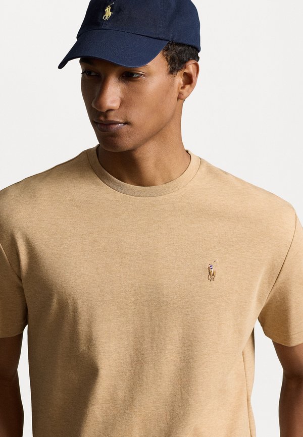 CUSTOM SLIM FIT SOFT COTTON T-SHIRT - Basic T-shirt - classic camel heather3