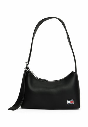 LOGO PLAQUE SHOULDER - Håndtasker - black