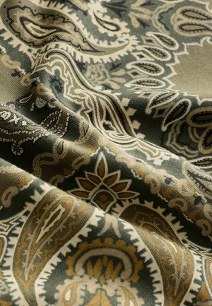 Next PETITE FIT - D SLUB ABSTRCT FLRL - Päevakleit - khaki green