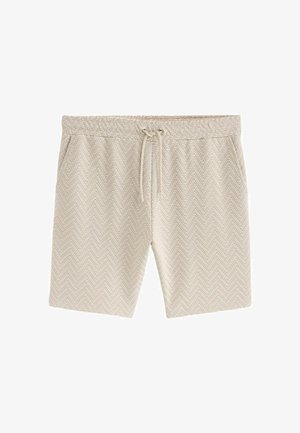 Next TEXTURED ZIG ZAG REGULAR FIT - Shorts - neutral