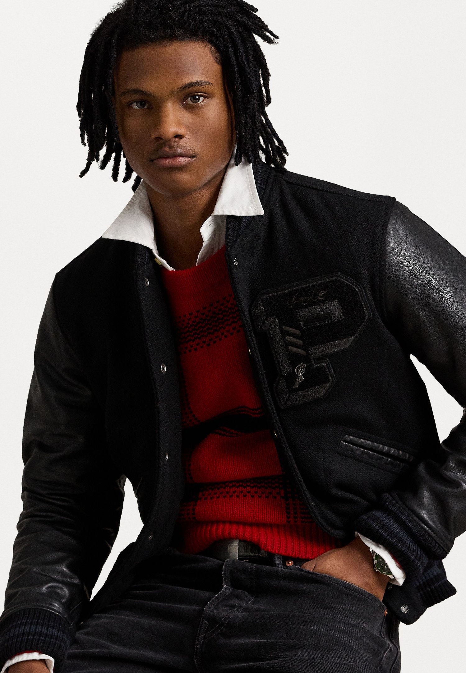 Polo Ralph Lauren THE ICONIC LETTERMAN JACKET - Bomber
